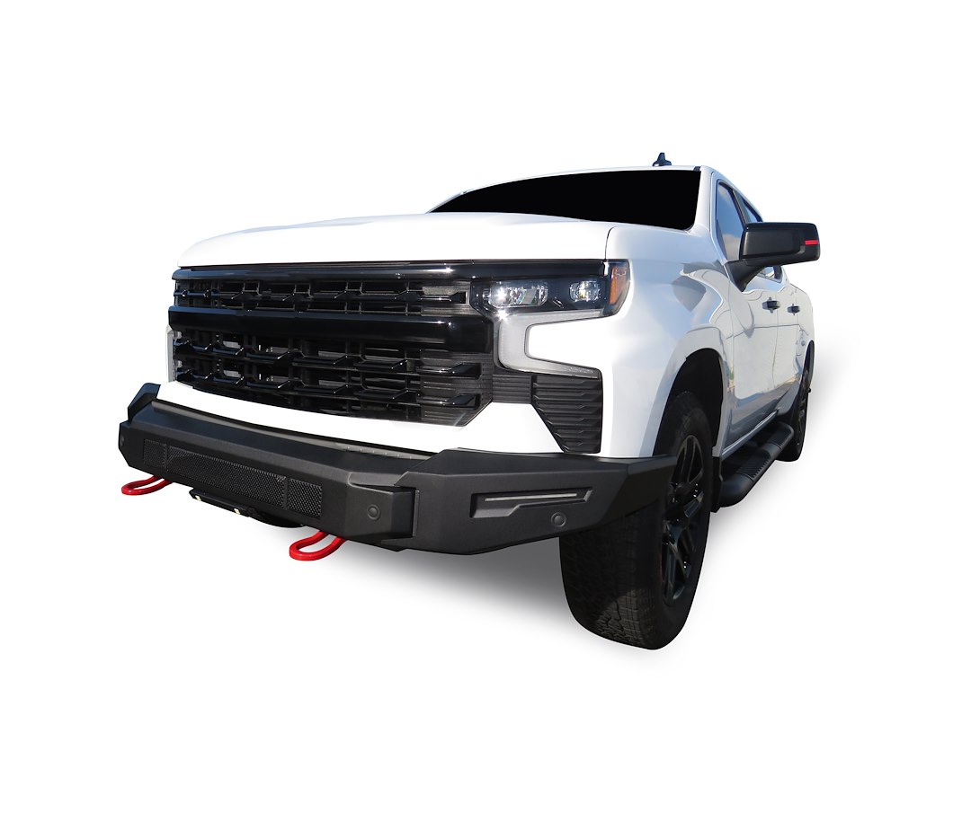 Black Horse Off Road Bumper, Armour II, 3 Piece Modular, Bolt-On, Without Grille Guard, Without Skid Plate – AFB-SI23-BU