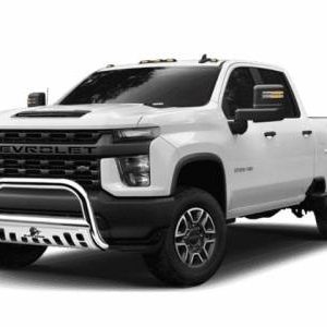Black Horse Off Road Bull Bar, 2-1/2 Inch Diameter Tube, Polished, Stainless Steel, With Skid Plate, Without Light Bar – BBGT30-SP