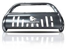 Black Horse Off Road Bull Bar, 2-1/2 Inch Diameter Tube, Polished, Stainless Steel, With Skid Plate, Without Light Bar – BBGT30-SP