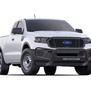 Black Horse Off Road Bull Bar, Beacon Front Runner, Powder Coated, Steel, 3 Inch Diameter Tube, With 20 LED Light Bar, Without Skid Plate – BFRF05