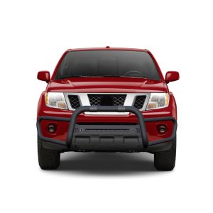 Black Horse Off Road Bull Bar, Beacon Front Runner, Powder Coated, Steel, 3 Inch Diameter Tube, With 20 LED Light Bar, Without Skid Plate – BFRN10