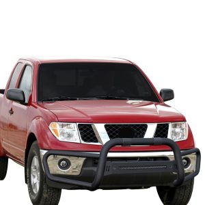Black Horse Off Road Bull Bar, Beacon Front Runner, Powder Coated, Steel, 3 Inch Diameter Tube, With 20 LED Light Bar, Without Skid Plate – BFRT01