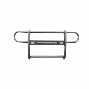Black Horse Off Road Grille Guard, Beacon, Powder Coated, Steel, Modular, 1-1/2 Inch Diameter, With Brush Guard, Without Skid Plate – BGFB21