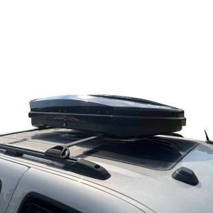 Black Horse Off Road Cargo Carrier, Box Style, Roof Rack Crossbar Mount, 12 Cubic Foot Capacity – BHODRB12