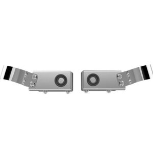 Black Horse Off Road Parking Aid Sensor Relocation Bracket, Relocates Sensors to Bull Bar, Polished, Stainless Steel – BPS01S