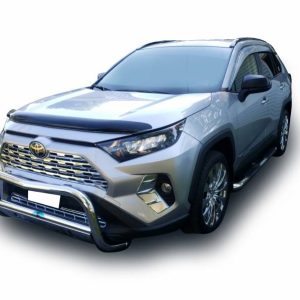 Black Horse Off Road Bull Bar, 2-1/2 Inch Diameter Tube, Polished, Stainless Steel, With Skid Plate, Without Light Bar – CBS-TOB4802SP