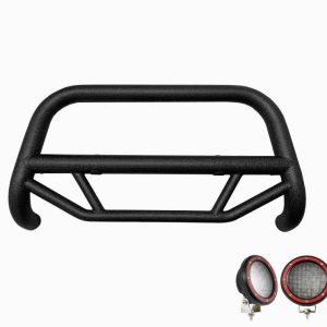Black Horse Off Road Bull Bar, Max T, 2-1/2 Inch Diameter Tube, Powder Coated, Textured Black, Steel, Without Skid Plate – MBT-MR1103-PLFR