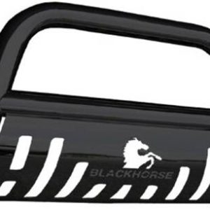 Black Horse Off Road Bull Bar, 2-1/2 Inch Diameter Tube, Powder Coated, Steel, With Skid Plate, Without Light Bar – CBB-B8902SP
