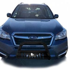Black Horse Off Road Bull Bar, 2-1/2 Inch Diameter Tube, Powder Coated, Steel, With Skid Plate, Without Light Bar – CBB-SUS0102SP