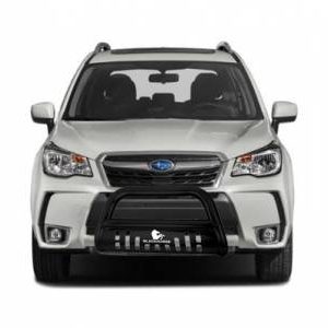 Black Horse Off Road Bull Bar, 2-1/2 Inch Diameter Tube, Powder Coated, Steel, With Skid Plate, Without Light Bar – CBB-SUS0102SP