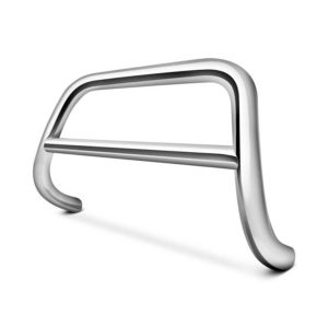 Black Horse Off Road Bull Bar, A Bar, 2-1/2 Inch Diameter Tube, Polished, Stainless Steel, Without Skid Plate, Without Light Bar – CBS-HYB6101