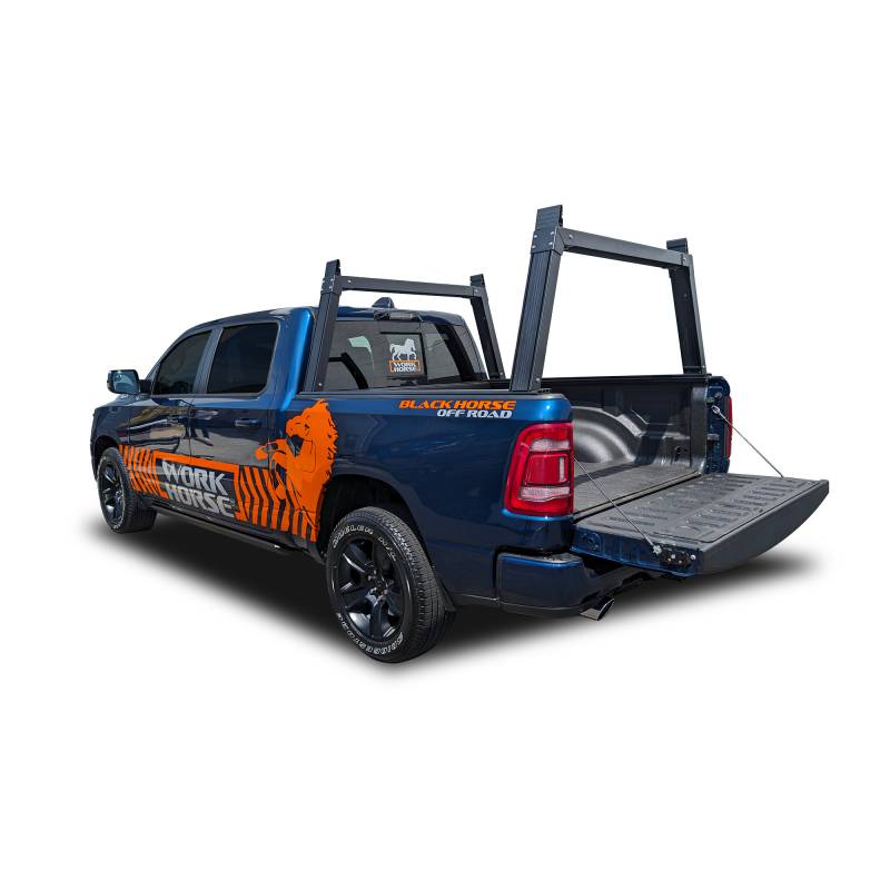 Black Horse Off Road Ladder Rack, Work Horse ™, Bed Side Mount, 28 Inch Height, 1200 Pound Static/ 500 Pound Dynamic Weight Capacity – CSBURHD55