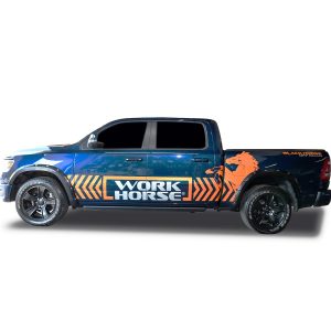 Black Horse Off Road Fender Flare, Bolt-Head Style, Smooth, Adds 3 Inch Width/ 6 Inch Height, ABS Plastic, Paintable, Set of 4 – FF-DORA-19-SM