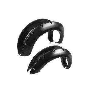 Black Horse Off Road Fender Flare, Bolt-Head Style, Smooth, Adds 3 Inch Width/ 6 Inch Height, ABS Plastic, Paintable, Set of 4 – FF-DORA-19-SM