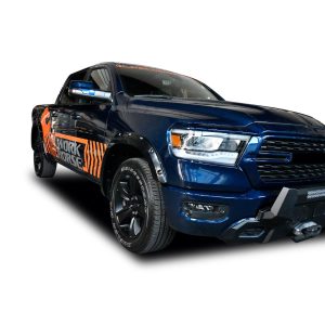 Black Horse Off Road Fender Flare, Bolt-Head Style, Smooth, Adds 3 Inch Width/ 6 Inch Height, ABS Plastic, Paintable, Set of 4 – FF-DORA-19-SM