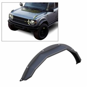 Black Horse Off Road Fender Flare, Heavy Duty Sheet Metal Plate Look, Bolt-On, Texture Powder Coat, Steel, Set of 2 – FF-FBF21HD