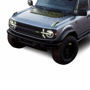 Black Horse Off Road Fender Flare, Heavy Duty Sheet Metal Plate Look, Bolt-On, Texture Powder Coat, Steel, Set of 2 – FF-FBF21HD