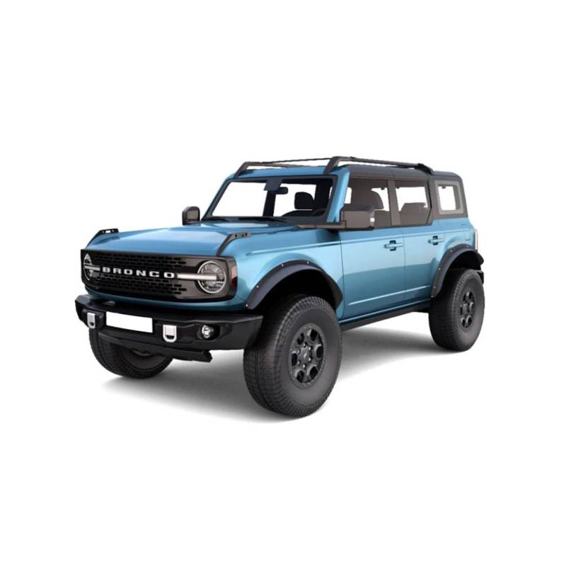Black Horse Off Road Fender Flare, Sheet Metal Look, Bolt-On, Texture Powder Coat, Steel, Set of 4 – FF-FBFR21