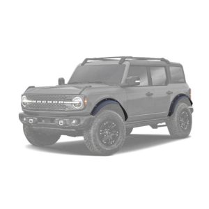 Black Horse Off Road Fender Flare, Sheet Metal Look, Bolt-On, Texture Powder Coat, Steel, Set of 4 – FF-FBFR21