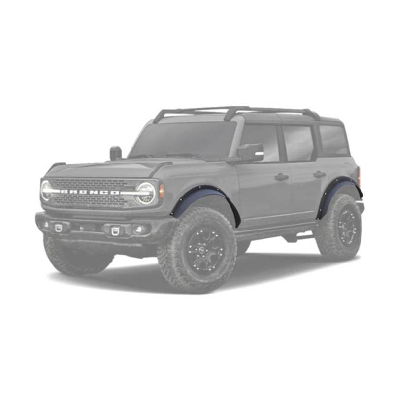 Black Horse Off Road Fender Flare, Sheet Metal Look, Bolt-On, Texture Powder Coat, Steel, Set of 4 – FF-FBFR21