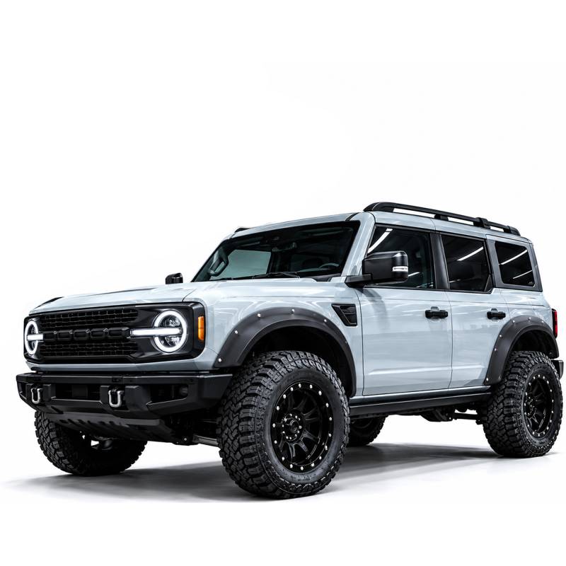 Black Horse Off Road Fender Flare, Sheet Metal Look, Bolt-On, Texture Powder Coat, Steel, Set of 4 – FF-FBFR21