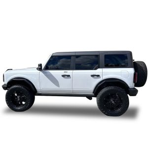 Black Horse Off Road Fender Flare, Heavy Duty Sheet Metal Plate Look, Bolt-On, Texture Powder Coat, Steel, Set of 4 – FF-FBFR21HD