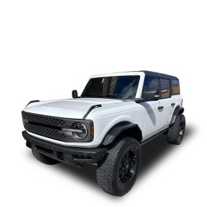 Black Horse Off Road Fender Flare, Heavy Duty Sheet Metal Plate Look, Bolt-On, Texture Powder Coat, Steel, Set of 4 – FF-FBFR21HD