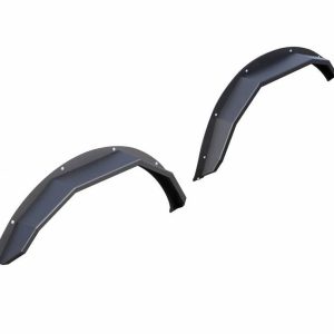 Black Horse Off Road Fender Flare, Heavy Duty Sheet Metal Plate Look, Bolt-On, Texture Powder Coat, Steel, Set of 4 – FF-FBFR21HD