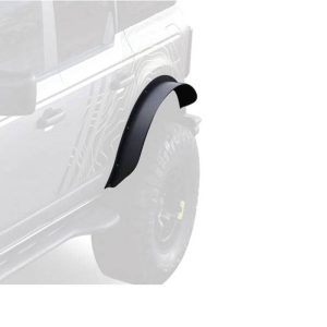 Black Horse Off Road Fender Flare, Sheet Metal Look, Bolt-On, Smooth Powder Coat, Steel, Set of 2 – FF-FBR21