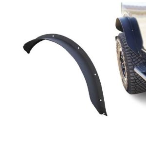 Black Horse Off Road Fender Flare, Sheet Metal Look, Bolt-On, Texture Powder Coat, Steel, Set of 2 – FF-FBR22