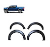 Black Horse Off Road Fender Flare, Riveted Look, Bolt-On/ May Need Drilling, Paintable, Low Gloss, Thermoplastic Polyolefin, Set of 4 – FF-FOF18SM