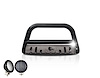 Black Horse Off Road Bull Bar, 2-1/2 Inch Diameter Tube, Polished, Stainless Steel, With Skid Plate – CBBS-FOB3001SP-PLFB