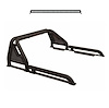 Black Horse Off Road Truck Bed Bar, Gladiator, 3 Inch Diameter Tube Style, With Third Brake Light, With 40 Inch LED Light Bar – GLRB-01B-KIT