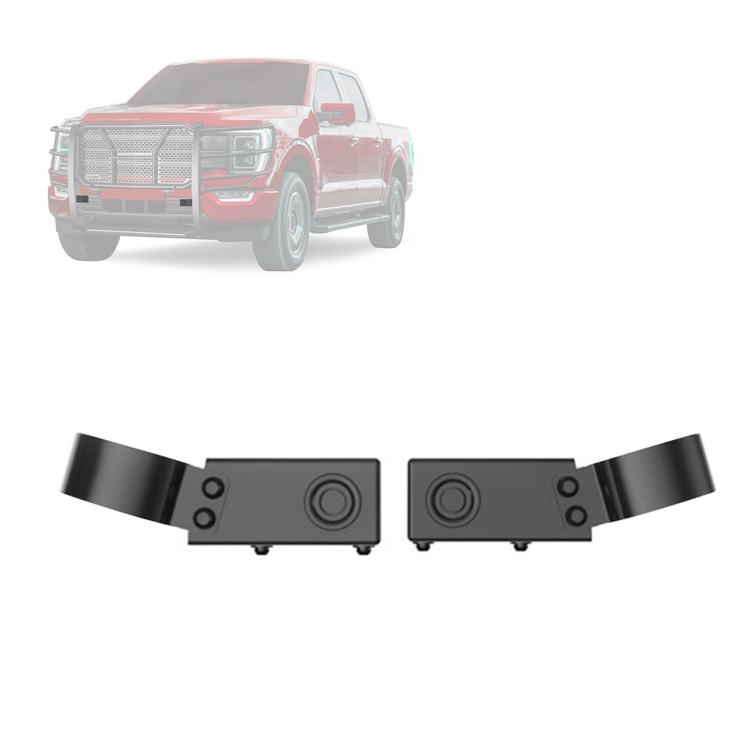 Black Horse Off Road Parking Aid Sensor Relocation Bracket, Relocates Sensors to Grille Guard, Steel – GPS05B