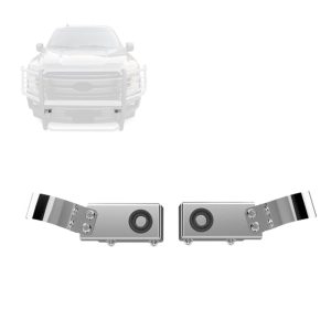 Black Horse Off Road Parking Aid Sensor Relocation Bracket, Relocates Sensors to Grille Guard, Polished, Stainless Steel – GPS05S