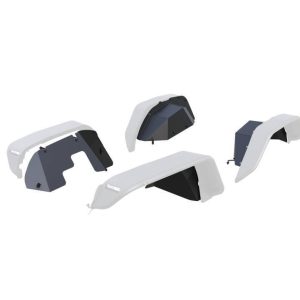 Black Horse Off Road Inner Fender, Armour, Matte Black, Steel, Set of 4 – INFR20G