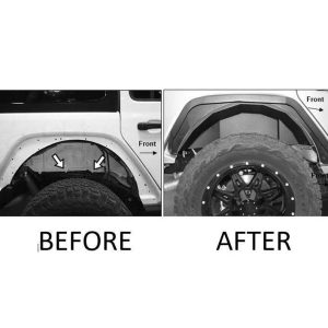 Black Horse Off Road Inner Fender, Armour, Matte Black, Steel, Set of 4 – INFR20G