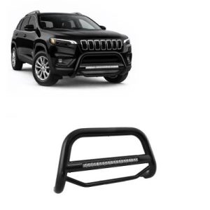 Black Horse Off Road Bull Bar, Max Beacon, Powder Coated, Steel, 3 Inch Diameter Tube, With LED Light Bar, Without Skid Plate – MAB-B8802B