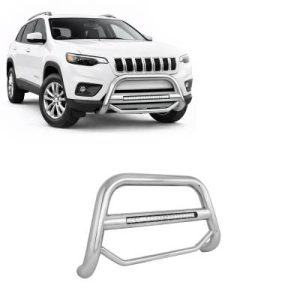 Black Horse Off Road Bull Bar, Max Beacon, 2-1/2 Inch Diameter Tube, Polished, Stainless Steel, Without Skid Plate – MAB-B8802S