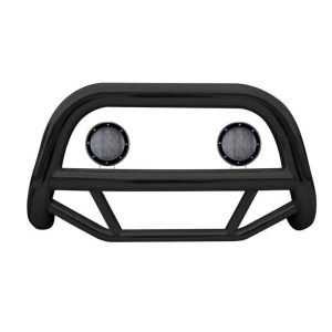 Black Horse Off Road Bull Bar, Max, 2-1/2 Inch Diameter Tube, Powder Coated, Steel, Without Skid Plate – MBB-HOB3301-PLFB