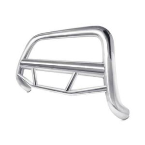 Black Horse Off Road Bull Bar, Max, 2-1/2 Inch Diameter Tube, Polished, Stainless Steel, Without Skid Plate, Without Light Bar – MBS-B7102