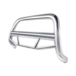 Black Horse Off Road Bull Bar, Max, 2-1/2 Inch Diameter Tube, Polished, Stainless Steel, Without Skid Plate, Without Light Bar – MBS-HOB3301