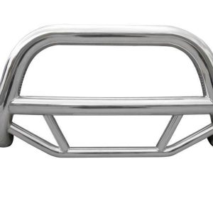 Black Horse Off Road Bull Bar, Max, 2-1/2 Inch Diameter Tube, Polished, Stainless Steel, Without Skid Plate, Without Light Bar – MBS-TOB4401