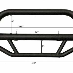 Black Horse Off Road Bull Bar, Max T, 2-1/2 Inch Diameter Tube, Powder Coated, Textured Black, Steel, Without Skid Plate – MBT-MR1312