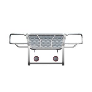 Black Horse Off Road Grille Guard, Rugged Series, 3-Piece Modular, Semi-Gloss Powder Coat, Steel, 2-1/4 Inch Bar Diameter – RU-TOTA05-B-PLFR