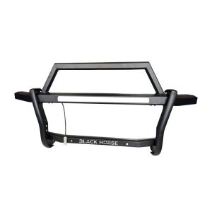 Black Horse Off Road Grille Guard, Rambler, 4-Piece Modular, Powder Coated, Steel, Without Brush Guard, Without Skid Plate – RAG1F01