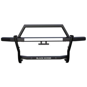 Black Horse Off Road Grille Guard, Rambler, 4-Piece Modular, Powder Coated, Steel, Without Brush Guard, Without Skid Plate – RAG1F01