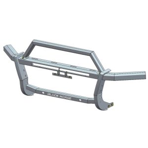 Black Horse Off Road Grille Guard, Rambler, 4-Piece Modular, Powder Coated, Steel, Without Brush Guard, Without Skid Plate – RAG1R02