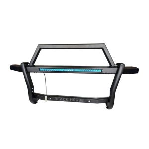 Black Horse Off Road Grille Guard, Rambler, 4-Piece Modular, Powder Coated, Steel, Without Brush Guard, Without Skid Plate – RAG1R02-K1