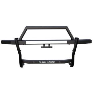 Black Horse Off Road Grille Guard, Rambler, 4-Piece Modular, Powder Coated, Steel, Without Brush Guard, Without Skid Plate – RAGN01